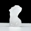 Tamanho pequeno natural quartzo obsidiana ametista esculpida cristal reiki cura modelo feminino estatueta presente