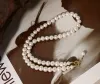 Halsband ädla temperament nära rund naturligt sötvatten pärla 14 k guldfylld kvinnlig kedjehalsband smycken för kvinnor bröllopspresent