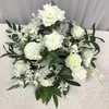 Anpassa 40 cm Artificial Rose Wedding Table Decor Flower Ball Centerpieces Backdrop Party Floral Road Lead Decorative Flowers W333U