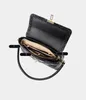 Avondtassen Dames Koeienhuid Schoudertas Keten Nis Echt leer Geborduurd Klein Vierkant Luxe Cross-body Oksel Dames