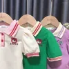 Ensembles de vêtements IENENS Girl's Summer Set Solid Polo-shirts Shorts Tenues Enfants Casual Vêtements de sport Bébé Manches courtes Costume