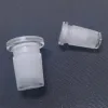 Hot Selling Glass Down Stem Pipe Adapter 18mm Male to 14mm Female Reducer Connector Slit Diffuser for Glass Water Pipe Bong Adapter LL