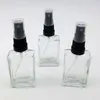 12PCS 1 unz Perfume/Kolonia Atomizer Pusta cząstka szklana butelka Czarna Manipularz Widoczny opryskiwacz 30 ml Cobje