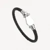 Créateur de mode Bracelet de câble en cheval blanc bracelets en acier inoxydable noir plaqué noir bracelets pour hommes accessoires de cadeaux pour femmes avec bijoux