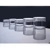 20pcs Plastic Cream Jar Cosmetic Pots Container Refillable Clear Daily Use Eyeshadow Storage Box for Glitters 3g 5g 10g 15g 20g Hqjix