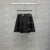 Femmes Noir Sexy Rue Casual Designer Jupes Taille Élastique Plissée Jupe Courte Robe