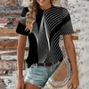 Dames T-shirts met korte mouwen voor dames Leuke tops Grafische T-shirts Blouses Casual Grote maten Basic Pullover Grote Maten Dames Kleding