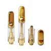 510 Thread Thick Oil Golden Cartridge Ceramic Coil Glass Tank Disposable Atomizer Leakproof 0.5ml 1.0ml TH205 Empty Tank Oil Carts
