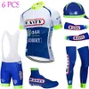 6PCS Ensemble complet TEAM 2020 WANTY maillot de cyclisme 20D short de vélo Ensemble Ropa Ciclismo été séchage rapide pro BICYCLING Maillot bas wear211O