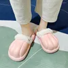 Slippers For Men Indoor Slipper Waterproof Shoes Soft And Comfortable Warm Added Cotton Platform Non-slip