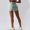 Aktywne szorty kobiety sportowe jogie nogawki Fitness Wysokie talię ciasne szybkie wysuszenie do biegania do spodni treningowych trening