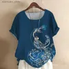 Women's T-Shirt Womens T-shirt New Fashion Summer Peacock 3DPrint Round Neck Short Sleeve T-Shirt Casual Loose White Color Blouse Top Plus Size 240130