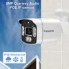 Fotocamera per videosorveglianza POE ip onvif audio 48v o DC 12V 4MP 8 MP Night Vision Waterfroot Security per NVR