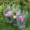 Geschenkverpackung 10 Stück transparente Trapezform Kunststoffkorb Box Hochzeit Geburtstag Valentinstag Blumenverpackung Florist Supp247 Dhv0F