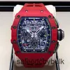 Richardmill腕時計自動巻きのスポーツリストスイススイスシリーズRICHARDMILL RM1103自動機械445 50mmメンズウォッチRM1103 RED MAGIC CARBON FIBE WN284