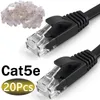 Computer Cables RJ45 Cat5e Cat6 Connector Crystal Unshielded Ends 8Pin Modular Network Plug For Solid Stranded UTP Cable