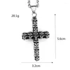 Pendentif Colliers Trendy Design Rétro Hip-Hop Ghost Head Cross Skull Collier personnalisé Pull Clavicule Chaîne