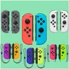 Contrôleurs de jeu Joysticks Contrôleur de manette Bluetooth sans fil pour console de commutation / Manettes NS / Joy-Con avec livraison directe de corde à main Otmt9