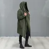 Trench da uomo Cardigan con cappuccio Elegante giacca a vento resistente al freddo con maniche lunghe Tinta unita Autunno Inverno Cappotto di moda per uomo