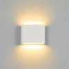 Modern Waterproof Outdoor 12W LED Wall Lamp IP65 Aluminium upp och ner väggljus trädgård veranda sconce dekoration ljus 110v 220v254v