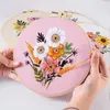 Arts And Crafts Butterfly Flowers Embroidery Kit Paintings Decor DIY Cross Stitch Materials Package Semi-finished Sewing Supplies