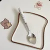 Serviessets 1PCS Schattig Servies Functioneel Duurzaam Gemakkelijk schoon te maken Op een leuke manier Geniet van het dessert Draagbaar multifunctioneel eetgereedschap