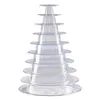 Smyckespåsar Väskor 10 Tier Cupcake Holder Stand Round Macaron Tower Clear Cake Display Rack för bröllop födelsedagsfest dekor205o