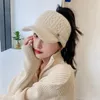 Berets Ladies Winter Hat Stylish Women's Autumn Knitted Baseball With Extended Brim For Outdoor Sports Golf Warm Knit
