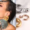 Vanku 10 pièces bouchons d'oreille et tunnels en acier inoxydable grande taille anneaux de cerceau captifs nez mamelon Piercing bijoux de corps 240127