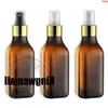 300pcs/lot 200ml Amber Portable Aftershave/ Makeup/ Perfume Empty Bottle Spray Atomizer with gold lidsgoods Comni