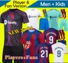 23 24 PEDRI GAVI Soccer Jerseys Barca LEWANDOWSKI FC FERRAN Camiseta de Futbol AUBA JOAO CANCELO 2023 2024 ANSU FATI JOAO FELIX Barcelone Hommes Football Shirs Kits Enfants