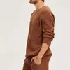 Men's Sweaters Douhoow Autumn Knitted Pullovers Round Neck Loose Ripped Jumper Clothing