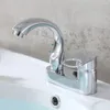 Robinets d'évier de salle de bains 1pcs robinet d'eau robinet lavabo 360 ° rotatif anti-corrosion anti-rouille froid et double trou accessoires