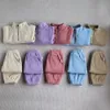 Milancel Autumn Baby Sports Suit 유아 양털 단색 후드 슈트 영아 복장 2pcs 240118