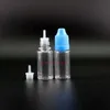 Pet 10ml زجاجات قطار بلاستيكية 100 قطعة/الكثير مع أغطية أمان للطفل والحلمات الشفافة للغاية يمكن أن تضغط على قوس قزح VVAF