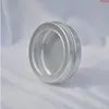 100g 100ml Argent Vide Aluminium Tin Cans Bouteille avec couvercles de fenêtre Skylight Cosmétique Boîte Crème Thé Rond Jarhigh Qualité Sdmqn