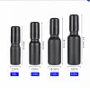 10ml 5ml 15ml 20ml 30ml 50ml 100ml Parfüm Rulosu Cam şişe üzerinde Metal Cam Top Silindiri ile Siyah Don Esansiyel Yağ Şırfları JL9533 ZZ