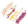 Decorative Flowers Simulation Vegetables Artificial String Chili Strings Hanging Corn Ornament Lifelike Fruit