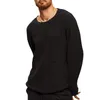 Men's Sweaters Douhoow Autumn Knitted Pullovers Round Neck Loose Ripped Jumper Clothing