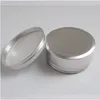 150g aluminium tin metal round Empty Cosmetic Jars Aluminium Containers For Makeup Case 150ml refillable packaging cans 5oz Jltst