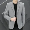 Mäns kostymer 2024 Boutique High-End British Wedding Fashion Trend Party Casual Korean Version Slim Stilig Suit Jacket Coat