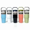 30oz/20oz STRAW CUP Tumbler with Straw Lids Stainless Steel Coffee Termos Cup Car Mugs Vacuum Cup 0130