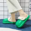 Slippers For Men Indoor Slipper Waterproof Shoes Soft And Comfortable Warm Added Cotton Platform Non-slip