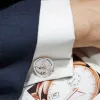 Cufflinks Brand Designer Watch Movement Cufflinks For Mens Business Wedding Shirt Cuff Links Gear Mechanism Functional Cufflink Jewelry