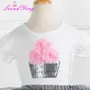 Clothing Sets Girls Birthday Tutu Set Summer Toddler Zebra Stripe Leopard Print Rainbow Supper Fluffy Children