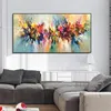 Schilderijen Abstract handgeschilderd olieverfschilderij Landschap op canvas Kleurrijke kunst aan de muur Foto's voor woonkamer Home Decoration228Y