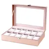 Chopsticks Special Case For Women Female Girl Friend Wrist Watches Box Storage Collect Pink Pu Leather247h