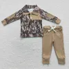 Vêtements Ensembles En Gros Enfant Camo Pull Enfant Pull Pull Outfit Enfants À Manches Longues Poche Pantalon En Coton Ensemble Assorti Garçon Fille