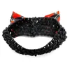 Hundkläder 30/50st Pet Collar Accessories Small Middle Big slips med elastiskt band för alla hjärtans dagshundsemester