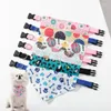 Vêtements pour chiens Collier d'écharpe pour chat de compagnie Collier de serviette de salive Bavoir de style coréen Triangle réglable Accessoires pour bébés chiens